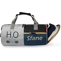 Sfane Sports Black & Navy Gym Bag/Duffle Bag/Sports Bag/Shoulder Bag/Sports Bags/Gym Bags for Men & Women with Shoe Compartment-picture-45