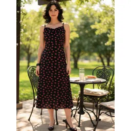 SFOTY Women Floral Printed Bodycon Midi Dress-picture-13