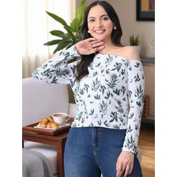 SFOTY Women Off-Shoulder Tropical Top-picture-14