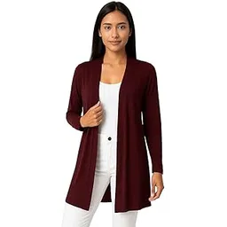 sfoty Women’s Long Shrug Open Front Stylish Shrug for Casual-picture-11