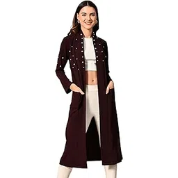 sfoty Women’s Shrug Stretch Calf-Length Full-Sleeves-picture-13