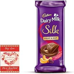 SFU E Com Cadbury Dairy Milk Silk Fruit & Nut Chocolate | Valentine Chocolate Combo | Valentine Card ( Love Card) | 31-picture-36