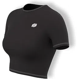 Sfytt Women Gym Crop Top Athletic Yoga Short Sleeve Fitness Tight Tee Outdoor Workout Cropped Tank Tops-picture-20