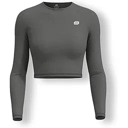 sfytt Women's Long Sleeve Crop Workout Shirts Slim Fit Dry Fit Athletic Yoga Tops for Gym Running-picture-16