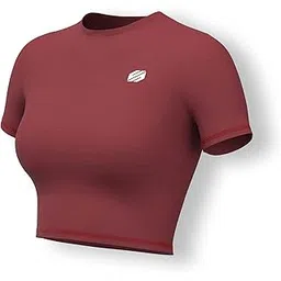 Sfytt Women Gym Crop Top Athletic Yoga Short Sleeve Fitness Tight Tee Outdoor Workout Cropped Tank Tops-picture-18