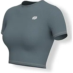 Sfytt Women Gym Crop Top Athletic Yoga Short Sleeve Fitness Tight Tee Outdoor Workout Cropped Tank Tops-picture-19