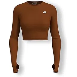 Sfytt Women Workout Crop Top Athletic Yoga Long Sleeve Fitness Tight Tee Gym Cropped Tank Tops-picture-10