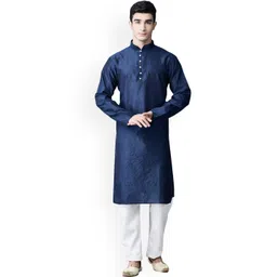 SG LEMAN Ethnic Motifs Woven Design Kurta with Churidar-picture-18