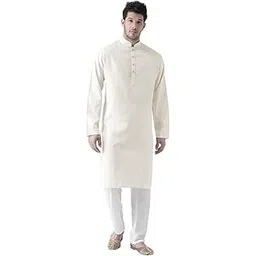 sg leman Knee Length Solid Kurta for Men | Cotton Blended | Long Sleeve | Ethnic Wear for Men | Party and Weeding wear Kurta-picture-16