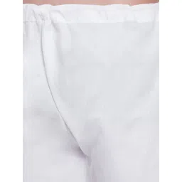 SG LEMAN Men Beige Striped Pure Cotton Kurta with Churidar image 3