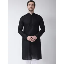 SG LEMAN Men Black Thread Work Kurta-picture-15