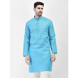 SG LEMAN Men Striped Daily Cotton Straight Kurta-picture-25