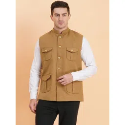 SG LEMAN Men Woven Nehru Jacket-picture-30
