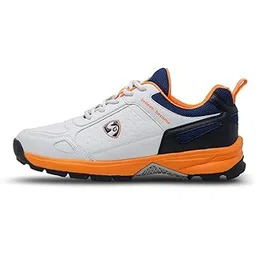 SG Club 6.0 Cricket Shoe (Color: White/Navy/Orange, Size: UK6/US7/EU40) | for Mens & Boys | Material: PU & Rubber | Lightweight | Improved Stability in The Game-picture-14