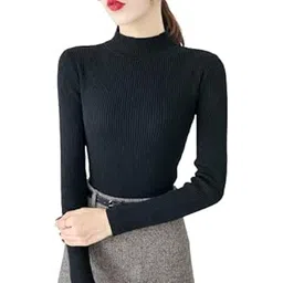 sg vogue Women's Spandex Polyester Turtle Neck Sweatshirts-picture-21