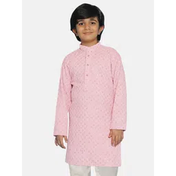 SG YUVRAJ Boys Chikankari Khadi Kurta-picture-11
