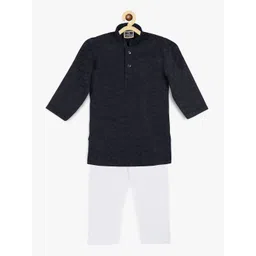 SG YUVRAJ Boys Floral Embroidered Kurta with Pyjamas-picture-22