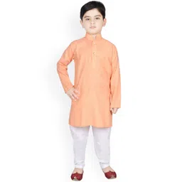 SG YUVRAJ Boys Orange Kurta with Churidar-picture-50