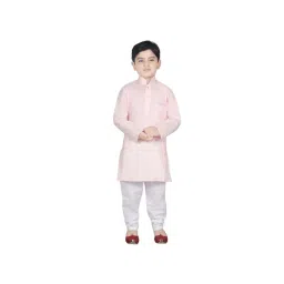 SG Yuvraj Kids Pink & White Solid Kurta with Pyjama-picture-33