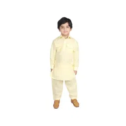 SG Yuvraj Kids Yellow Solid Kurta with Pyjama-picture-44