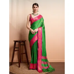 SGF11 Ethnic Motifs Woven Design Zari Kanjeevaram Saree-picture-37