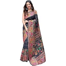 sgf11 Women's Kanjivaram Pure Soft Silk Saree With Unstitched Blouse Piece-picture-37