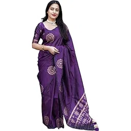 sgf11 Women's Kanjivaram Pure Soft Silk Saree With Unstitched Blouse Piece-picture-15