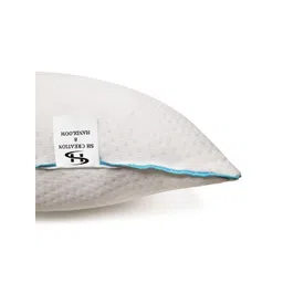 SH Creation and Handlooms 2-Pcs White Pre-FilledSquare Cushions-picture-12