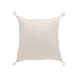 SH Creation and Handlooms Off-White Embellished Pre-FilledCushions image 3