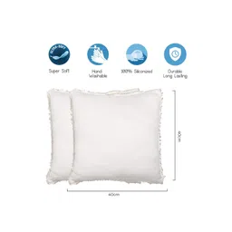 SH Creation and Handlooms White Square Cushions Pre-Filled Cushions-picture-29