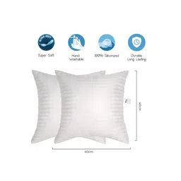 SH Creation and Handlooms White Striped Filled Cushion-picture-22