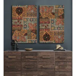 shaakh Pine Wood Persian Wall Art In Brown-picture-29