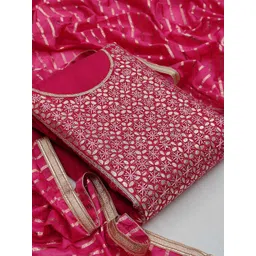 SHADOW & SAINING Embellished Beads and Stones Unstitched Dress Material-image-18