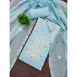 SHADOW & SAINING Embroidered Unstitched Dress Material-picture-38