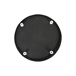 Shadowkart Black & Gold-Toned Wooden Cylindrical Ottoman image 4