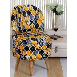 Shadowkart Black Fire Wood Printed Chair-image-41