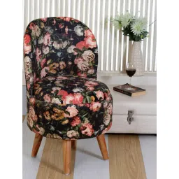 Shadowkart Black Rose Wood Printed Chair-image-45