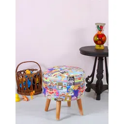 Shadowkart Blue Velvet Sinchan Printed Sitting Ottomans-picture-35