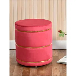 Shadowkart Pink Wooden Pouffes Sitting Mudda Ottomans-picture-38