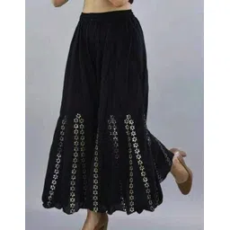 shafaq enterprises Women Comfort Fit Black Viscose Rayon Trousers-picture-13