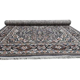 shag weaving Grey, Brown Polyester Carpet image 3