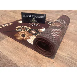 shag weaving Brown Acrylic Carpet-picture-31