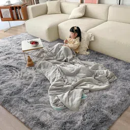 shag weaving Silver Polyester Carpet-picture-18