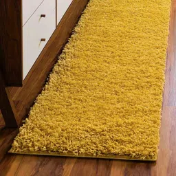 shag weaving Yellow Polyester Carpet-picture-22