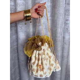 shagun shakti Women White Potli-picture-32