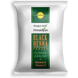 shagungold Shagun Gold Himalayan Black Henna Hair Colour Powder, Henna Powder for Hair Colour Black henna with Aloe Vera, 250 g Pack-picture-10