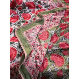 Shahenaz Sunderban Sunflower Floral Pink  Cotton Single Reversible Dohar-picture-45