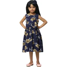 Shahina Fashion Baby Girls Floral Printed Midi Dress-picture-14