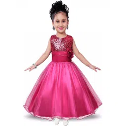 Shahina Fashion Baby Girls Sequined Fit & Flare Party Dress-picture-36