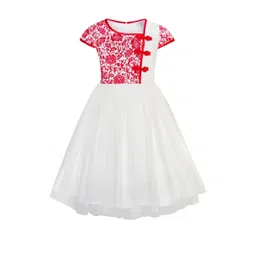 Shahina Fashion Girls Floral Fit & Flare Dress-picture-34